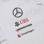 F1 Mercedes AMG Petronas Team Fahrer-T-Shirt – Weiß 2024 - Immagine 7