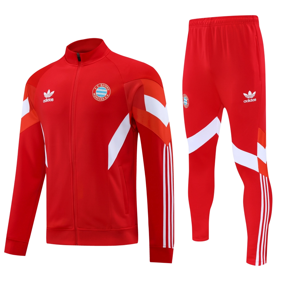 01b9b251a59e7d06a27b4f36269d95e9-1-111-1-1 Bayern Munich Training Kit (jacket+Pants) Red 2025-26 - Imagen 1