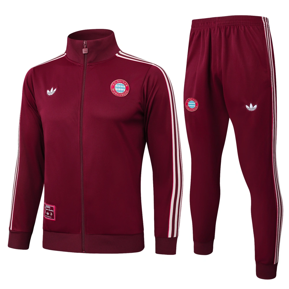 01b9b251a59e7d06a27b4f36269d95e9-1-111-1-7 Trainingsanzug des FC Bayern München (Jacke + Hose) in Jujube-Rot 2025–26 - Imagen 1