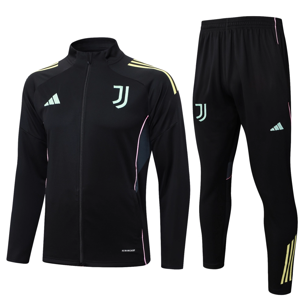 01b9b251a59e7d06a27b4f36269d95e9-1-111-1 Juventus Training Kit (jacket+Pants) Black 2025-26 – Bild 1
