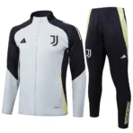 Juventus-Trainingsset (Jacke + Hose) Hellgrau 2025–26