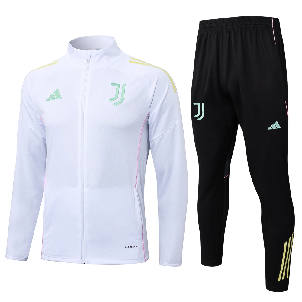 01b9b251a59e7d06a27b4f36269d95e9-1-111-4 Juventus Training Kit (jacket+Pants) White 2025-26 - Imagen 1