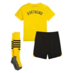 23–24 Kinder-Heimtrikot-Set von Borussia Dortmund (Trikot + Shorts + Socken) - Immagine 2