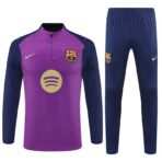 25-26 Barcelona Pink Training Kits Long Football Track suits
