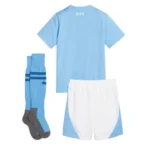 2023/24 Kids Manchester City Home Kit(Jersey+Short+Socks) - Imagen 2