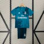 Real Madrid 17-18 Third Away Retro Kids Kit Soccer Jersey - Image 2