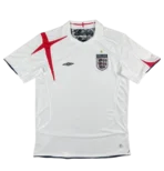 2006 England Retro Soccer Jersey Home Replica World Cup