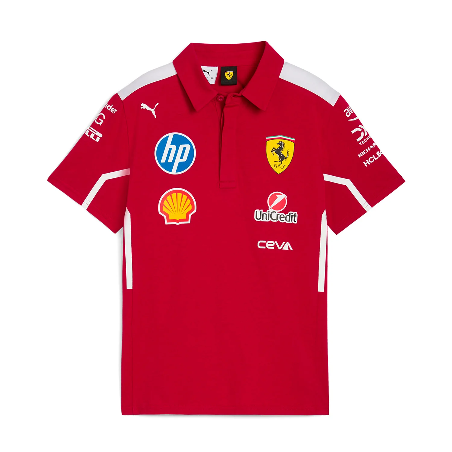 12f13bedf3 Puma Men F1 Scuderia Ferrari 2025 Team Polo Shirt - Imagen 1