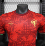 2025 Portugal Red Flower Special Edition Player Version Shirt - Image 3