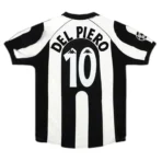 1997–98  Juventus Del Piero Nr. 10 Retro-Heimtrikot - Image 2