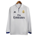 Real Madrid Retro-Heimtrikot mit langen Ärmeln 2016/17
