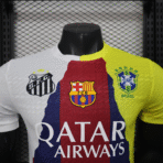 Neymar Barcelona and Brazil Santos PSG 25-26 Joint Club Player Special Edition New Football Shirt - Imagen 3