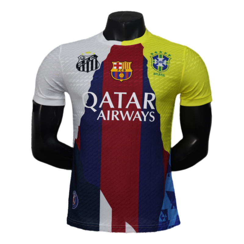 2025-05-21105409034-1424580444 Neymar Barcelona and Brazil Santos PSG 25-26 Joint Club Player Special Edition New Football Shirt - Imagen 1