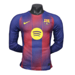 Barcelona Home  Long Sleeve soccer jerseys 2025-26  Player Version
