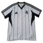 Real Madrid 2025/26 Freizeit-T-Shirt, weiß gestreift, kurzärmelig - Image 2