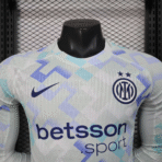 Inter Mailand Auswärtstrikot – Fußballtrikot mit langen Ärmeln, Spielerausführung 25-26 - Immagine 3