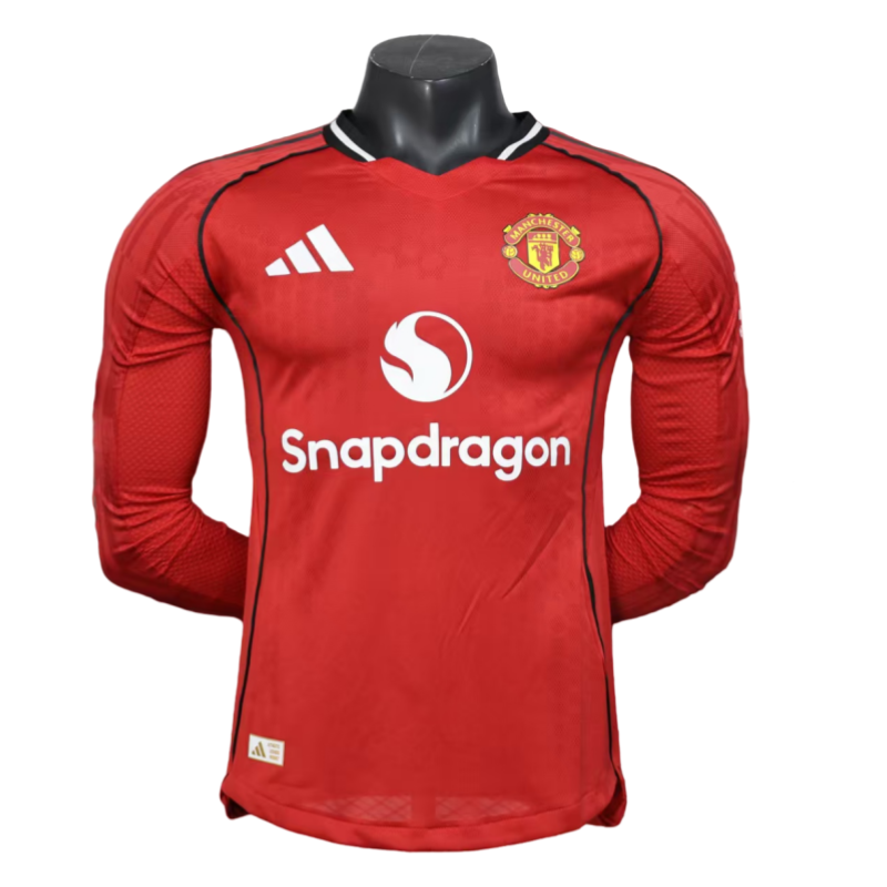 2025-07-16111302842 Manchester United Langarm-Trikot – Heimtrikot 2025/26 – Spielerausführung - Image 1