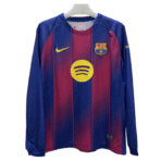 Barcelona Heim-Fußballtrikots mit langen Ärmeln 2025–26 (Fan-Version)