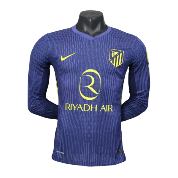 Atlético Madrid Auswärts-Fußballtrikot mit langen Ärmeln 2025–26