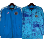 2023–2024 Inter Miami Wende-Windjacke, blaues Fußballtrikot, 1:1, thailändische Qualität