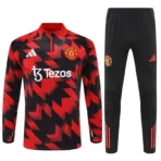 Manchester United Trainingsoutfit vor dem Spiel (Sweatshirt + Hose) Rot 2025–26