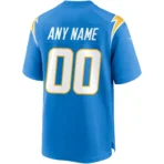 Men's Los Angeles Chargers Nike Powder Blue Custom Game Jersey - Immagine 2