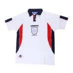 Weißes Retro-Heimtrikot der englischen Nationalmannschaft für die Weltmeisterschaft 1998