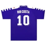 98-99 Fiorentina RUI COSTA #10 BATISTUTA #9 Retro-Trikot (Heim) - Immagine 2