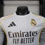 Real Madrid Fußball-Heimtrikot, Spielerausführung, Langarm, Saison 25/26 - Image 3
