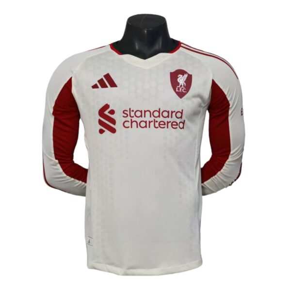 Liverpool Auswärts-Fußballtrikot mit langen Ärmeln, Saison 25/26, Spielerausführung