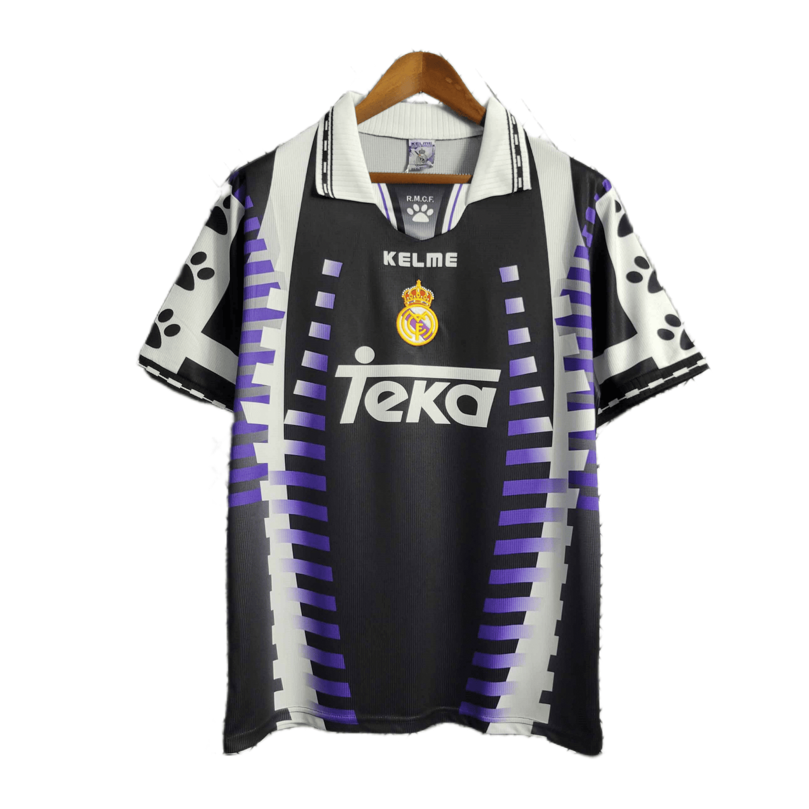 42de96052e Real Madrid Retro-Fußballtrikot 97/98 - Image 1