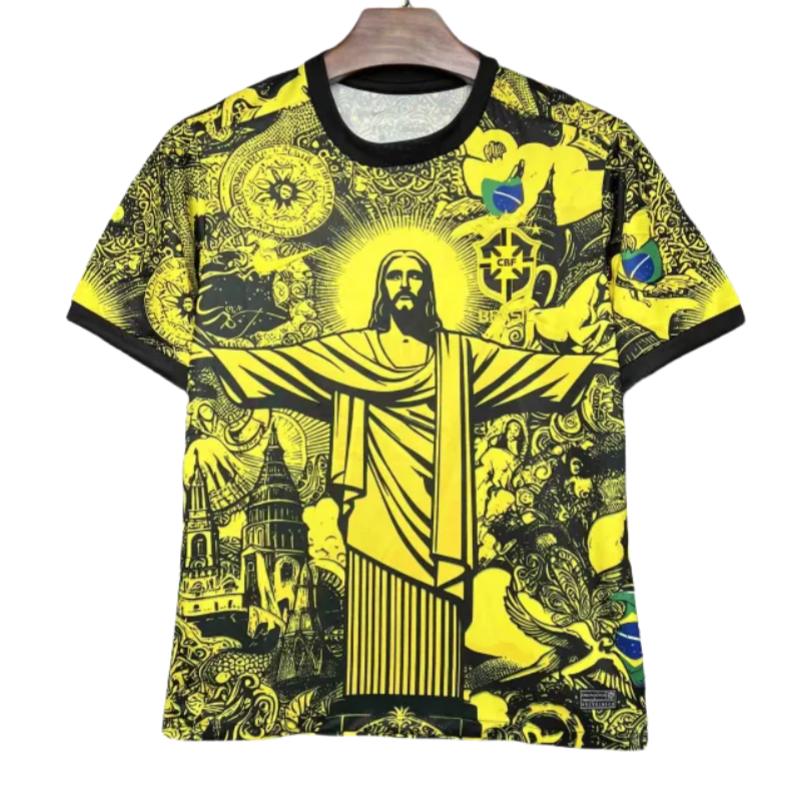 4d21262c68 2024 Brasilien „Christus der Erlöser“ – Sonderedition-Trikot Fußball - Image 1