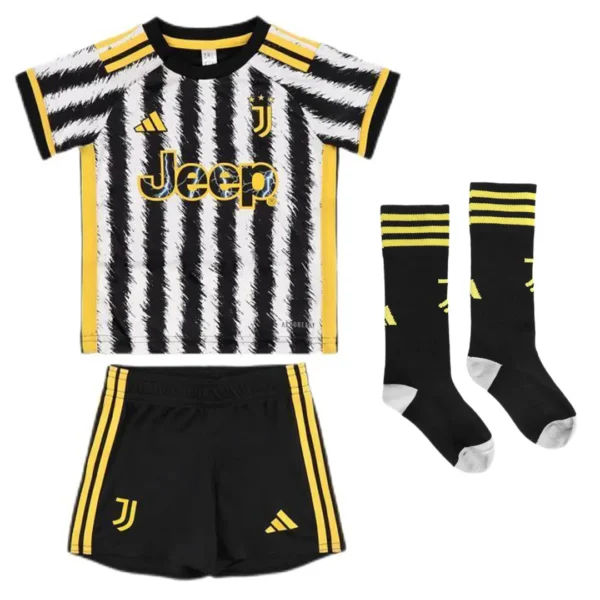 2023–24  Juventus-Heimtrikot-Set für Kinder (Trikot + Shorts + Socken)