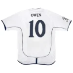 2002 England Retro Soccer Jersey Home Replica World Cup - Image 5