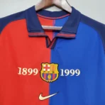 1999/2000 Retro Barcelona Home 100th Anniversary Version Football - Immagine 3