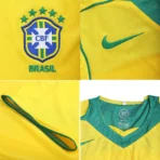 Brazil Retro Jersey Home 2004 - Image 3