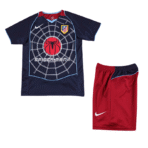 Atlético Madrid Auswärts-Retro-Trikots für Kinder und Jugendliche – Fußballtrikots 04-05