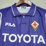 Fiorentina 1999/00 Retro-Fußballtrikot – Heimtrikot-Replik - Imagen 3