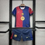 24–25 Barcelona Heimtrikot für Kinder: Fußballtrikot + Shorts - Image 3