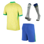 Kids Brazil Custom Home Full Soccer Kits 2024 - Immagine 2