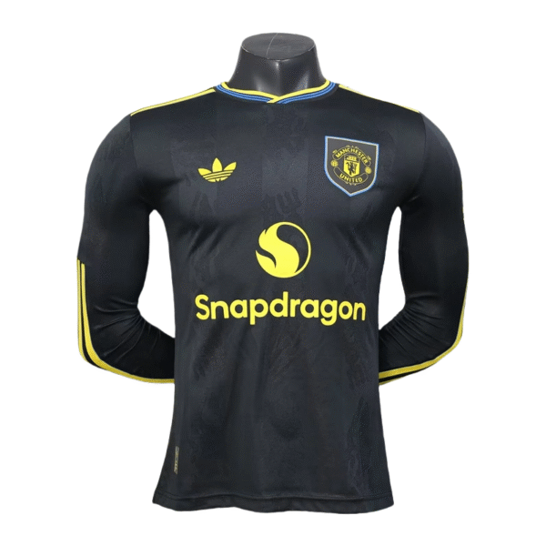 Manchester United Auswärts-Drittes-Trikot 2025/26 mit langen Ärmeln, Spielerausführung