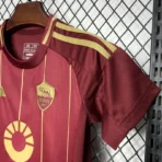 24-25 AS Roma Home Kids Kit Jersey+Shorts - Image 6