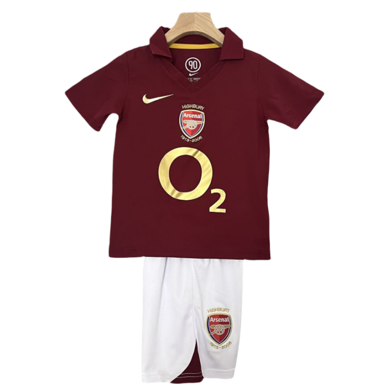 67d7c87c 05-06 Arsenal Heimtrikot im Retro-Stil für Kinder – Fußballtrikot - Image 1