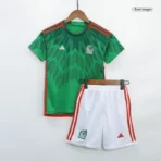 Mexico Kids World Cup 2022 Jersey Home Kit (Jersey+Short) - Image 2