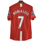 2007-08 Manchester United RONALDO #7 Retro Jersey Home