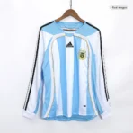 Retro Argentina Home Long Sleeve Jersey World Cup 2006