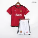 23-24 Kids Manchester United Home Jersey Kit - Image 4