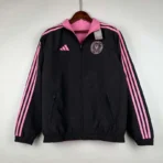 2023-2024 Inter Miami Reversible Windbreaker(black-pink)Soccer Jersey 1:1 Thai Quality - Image 4