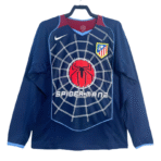Nike Atlético Madrid Retro-Auswärts-Fußballtrikot mit langen Ärmeln 2004/05