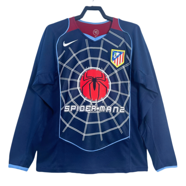 Nike Atlético Madrid Retro-Auswärts-Fußballtrikot mit langen Ärmeln 2004/05